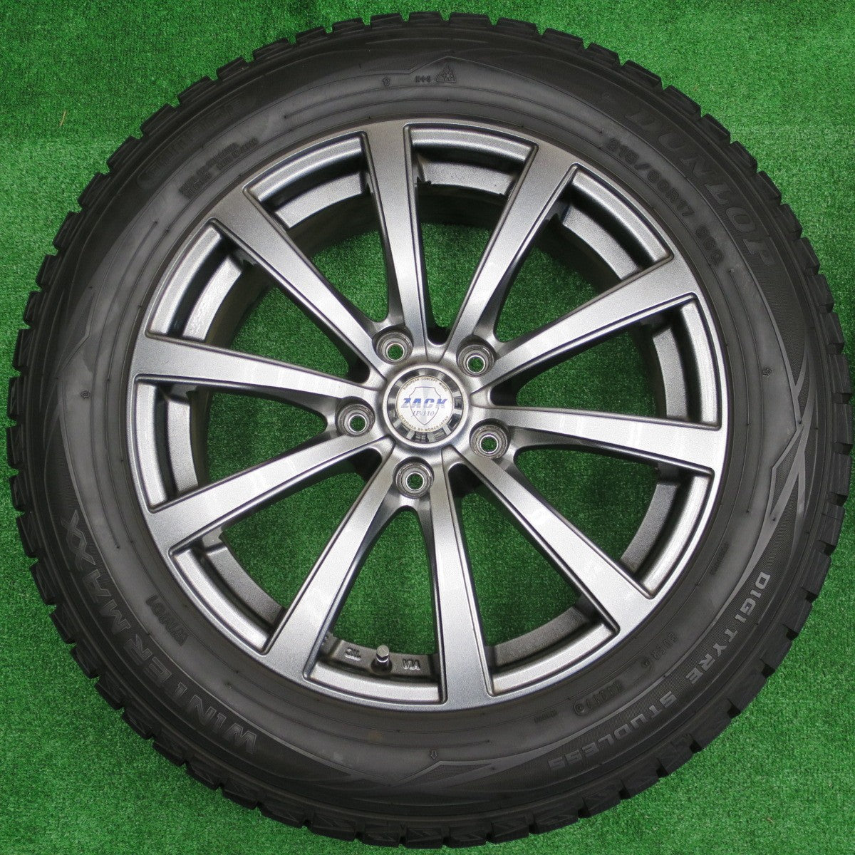 バリ溝！キレイ！9.5分以上★スタッドレス 215/60R17 ダンロップ ウインターマックス WM01 ZACK JP-110 MONZA ザック モンツァ 17インチ PCD114.3/5H★5112802NKス