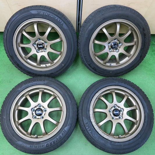 *送料無料* キレイ★カローラツーリング等 LM SPORT 205/55R16 スタッドレス ヨコハマ アイスガード iG50 プラス LMスポーツ PCD100/5H★4042701イス