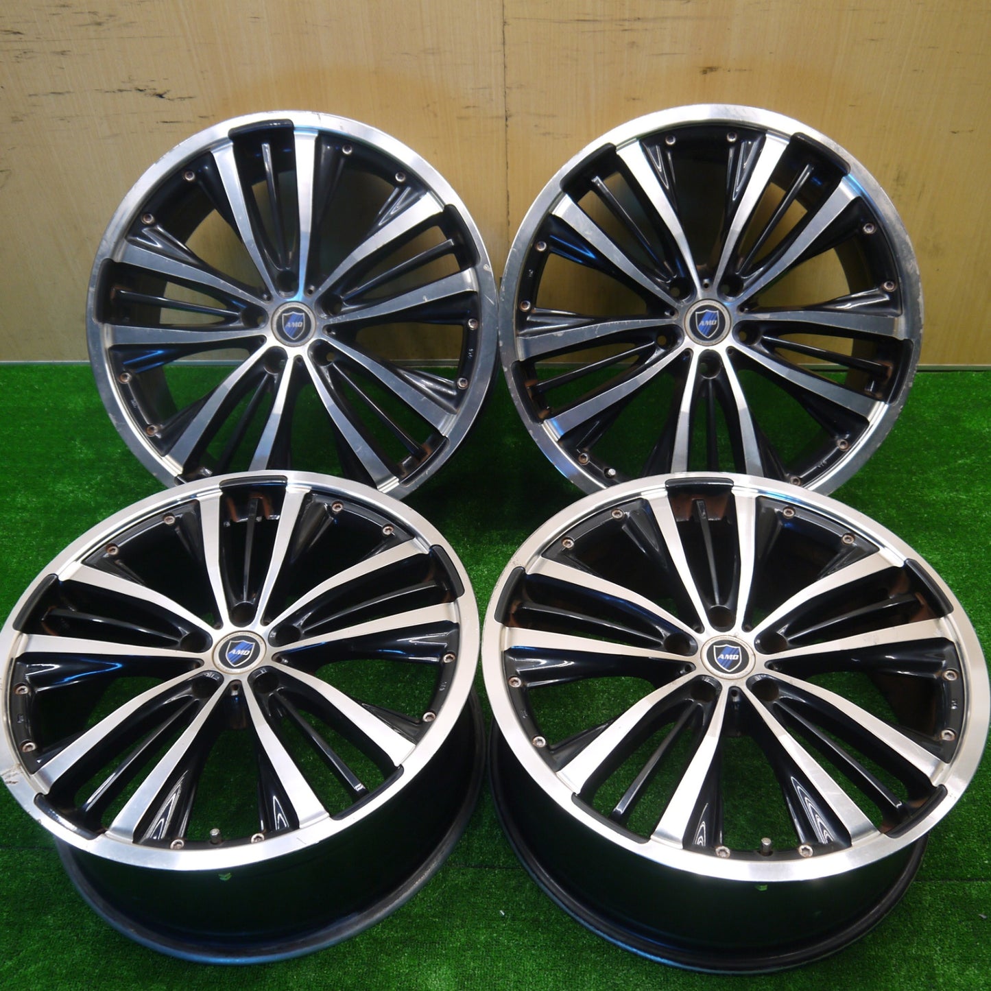 4本価格★AMD AUTO MANIAC DESIGN 20インチ ホイール 20×8J PCD114.3/5H★5100806Hホ