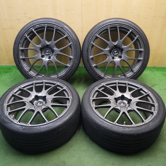 4本価格★レクサス LS 等 TRD TAN-EI-SYA 鍛造 245/40R20 ダンロップ VEURO VE303 20インチ PCD120/5H★5090203Hノ