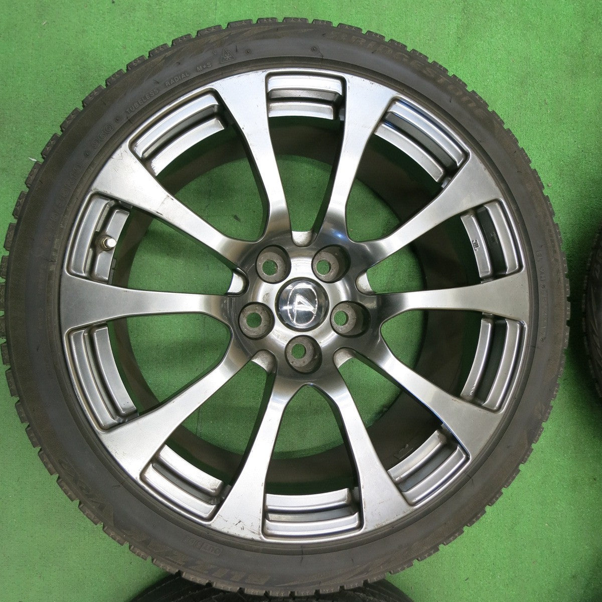 *送料無料* センサー付！バリ溝！9分★レクサス RC-F 純正 BBS 255/35R19 275/35R19 スタッドレス ブリヂストン ブリザック VRX2 19インチ PCD114.3/5H★4082101ナス