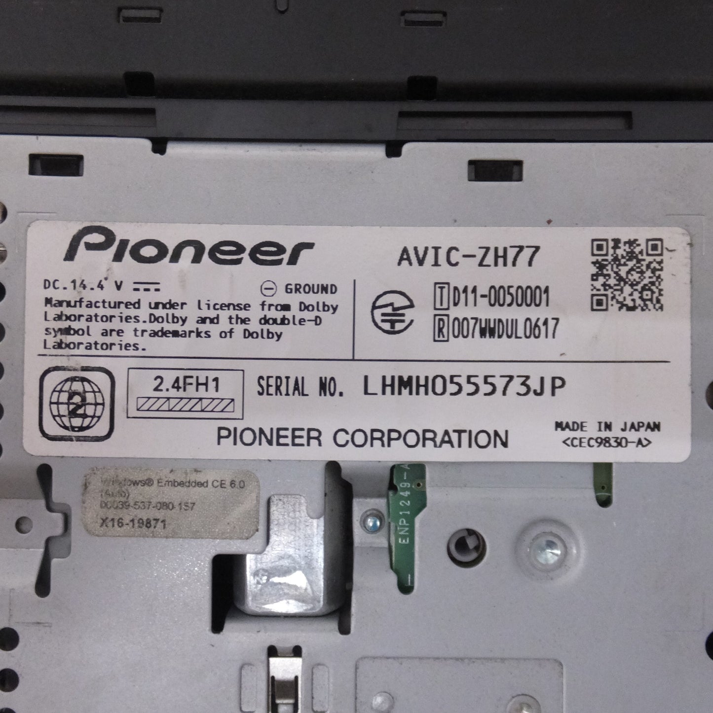 [送料無料] ★カロッツェリア carrozzeria AV一体型ナビ サイバーナビ AVIC-ZH77 パイオニア Pioneer[10]★