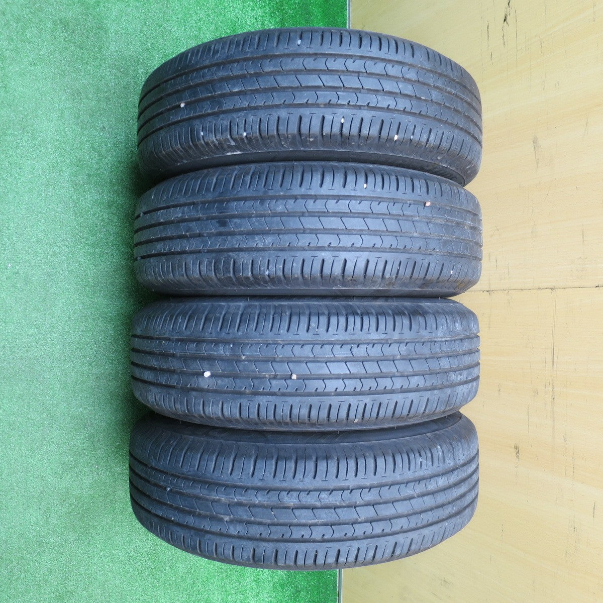 バリ溝！9分★185/70R14 ブリヂストン エコピア NH100 TOPY スチール ホイール 14インチ PCD100/4H★5110306NJノ