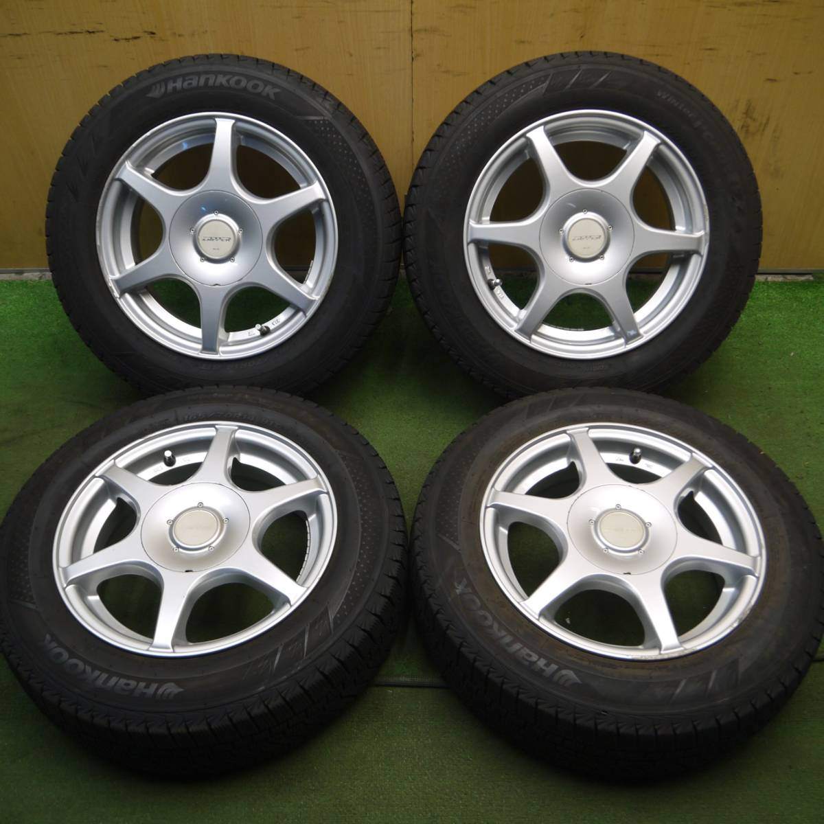 バリ溝 20年 9.5分★スタッドレス 165/70R14 ハンコック ウインターアイセプトIZ2A ZAPPER PCD100 114.3/4H マルチ★4012909Hス