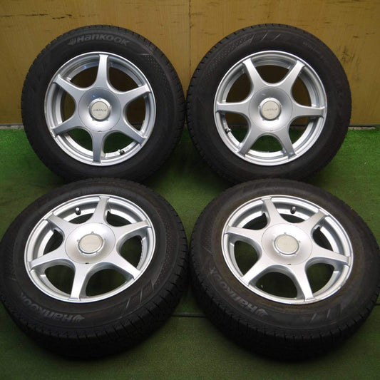 バリ溝 20年 9.5分★スタッドレス 165/70R14 ハンコック ウインターアイセプトIZ2A ZAPPER PCD100 114.3/4H マルチ★4012909Hス