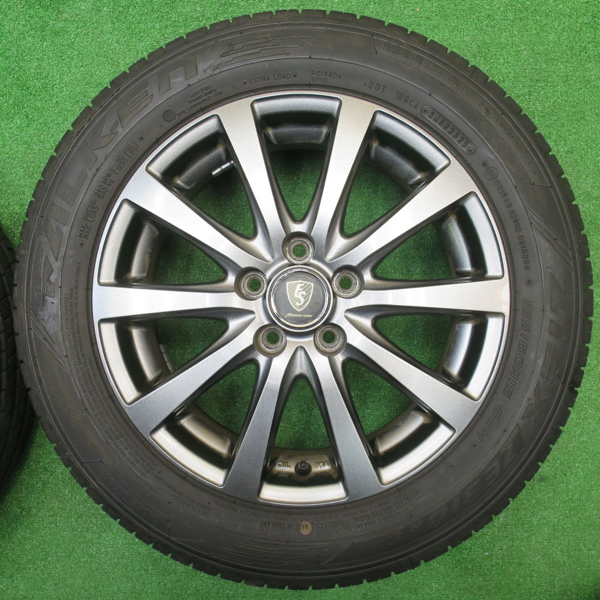 ほぼ未使用！25年！キレイ★シエンタ 等 185/60R15 ファルケン ZIEX ZE310R ECORUN MANARAY SPORT マナレイ スポーツ 15インチ PCD100/5H★5102802NJノ