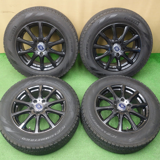 バリ溝！キレイ！8.5分★スタッドレス 205/65R16 ピレリ アイスアシンメトリコ TIRADO Eta LA STRADA ティラード ラストラーダ 16インチ PCD114.3/5H★6032201KTス