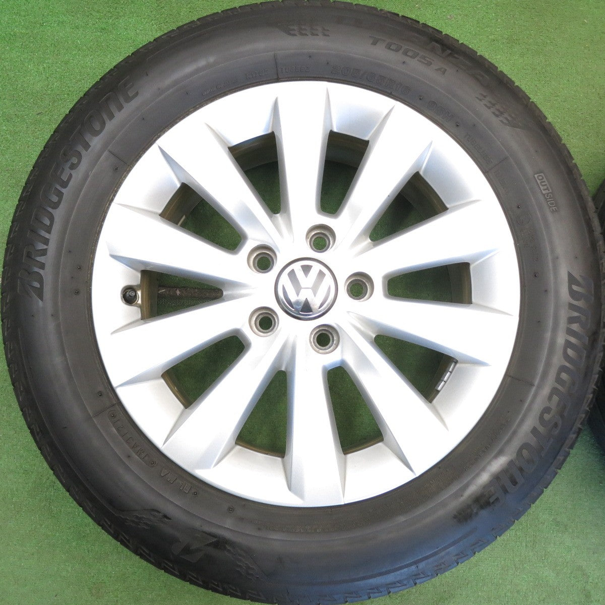 4本価格★ワーゲン ザ・ビートル 純正 205/65R16 ブリヂストン トランザ T005A 16インチ PCD112/5H★6051403HAノ