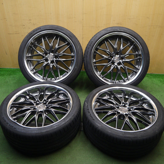 4本価格！23年★WORK SCHWERT QUELL SWM 245/40R20 ファルケン アゼニス FK520 ワーク シュバート クヴェル 20インチ PCD114.3/5H★5100104Hノ
