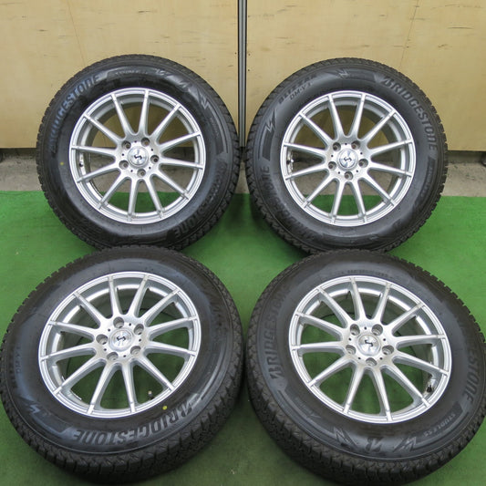 バリ溝！24年！キレイ！9.5分★スタッドレス 225/65R17 ブリヂストン ブリザック DM-V3 社外 アルミ 17インチ PCD114.3/5H★6040606TTス