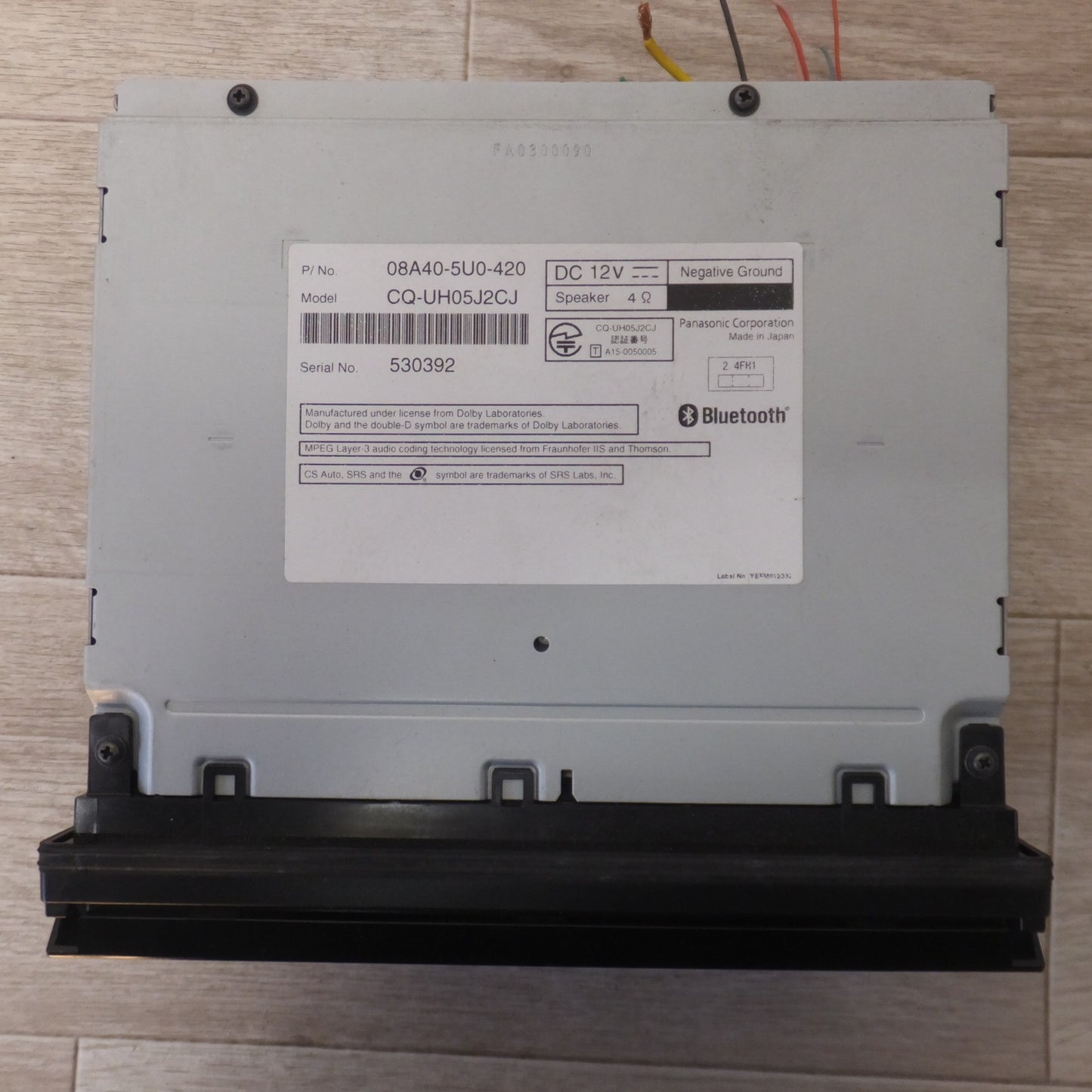 [送料無料] 現状品★パナソニック製 ホンダ 純正 スタンダードインターナビ VXM-165VFi 08A40-5U0-420　セキュリティロック品(48)★