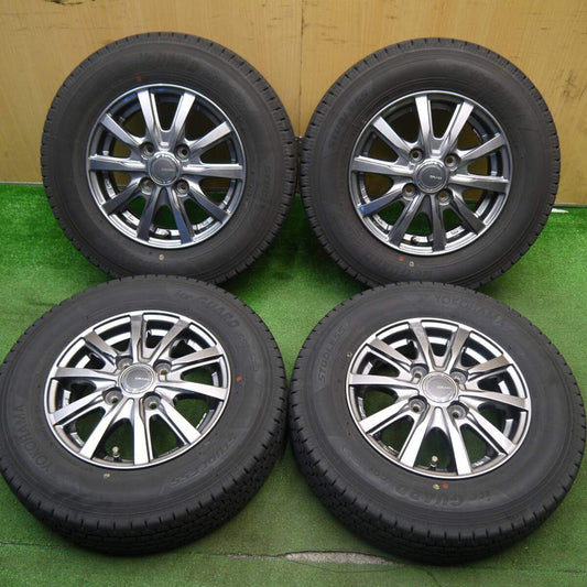 バリ溝！21年！キレイ！9.5分★スタッドレス 145/80R12 80/78N ヨコハマ アイスガード iG91 GRASS グラス 12インチ PCD100/4H★5040803Hス