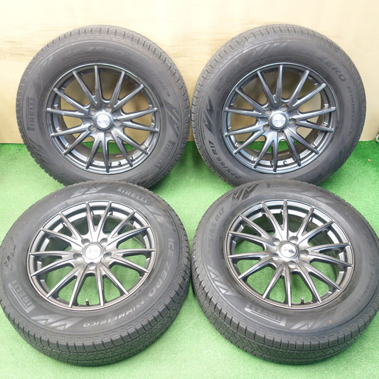 バリ溝！22年！9分★スタッドレス 225/65R17 ピレリ アイスゼロ アシンメトリコ VELVA SPORT ヴェルヴァ スポーツ 17インチ PCD114.3/5H★6031201KTス