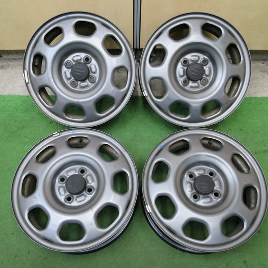 4本価格★スズキ ハスラー 純正 スチール ホイール 15インチ 15×4.5J SUZUKI PCD100/4H★6022702NGホ