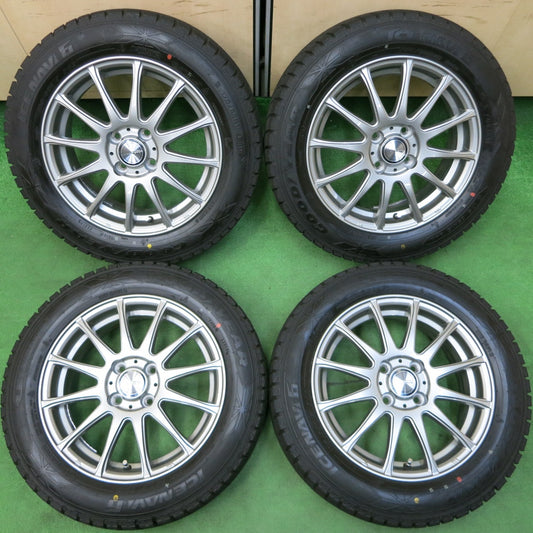 *送料無料* 超バリ溝！キレイ！ほぼ10分★スタッドレス 175/65R15 グッドイヤー アイスナビ6 ravrion LUMIERE ラブリオン PCD100/4H★4052308イス