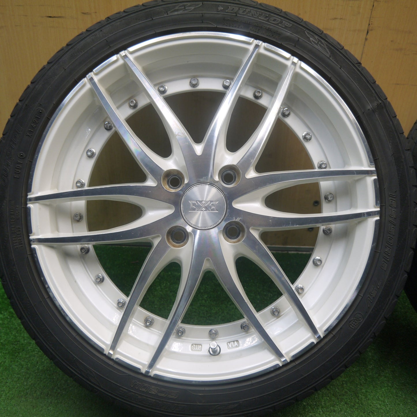 4本価格★ZEROBREAK SERIES AKUT EXE 165/50R16 ダンロップ エナセーブ EC204 16インチ ゼロブレイク アクト エグゼ PCD100/4H★6010910Hノ
