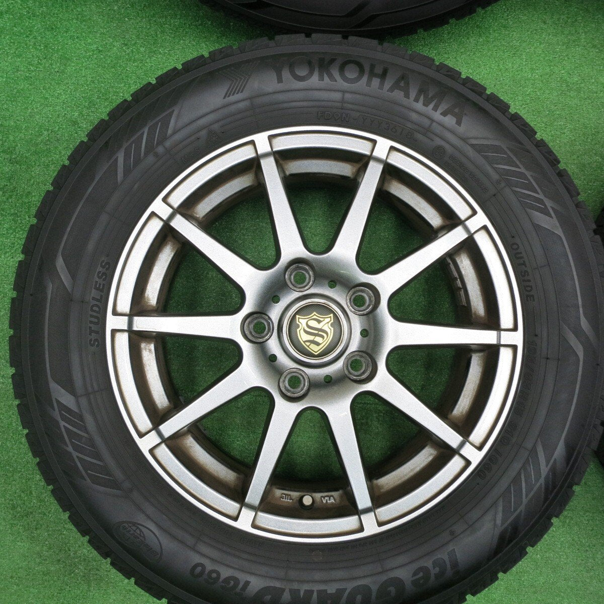4本価格★スタッドレス 195/65R15 ヨコハマ アイスガード iG60 社外 アルミ 15インチ PCD114.3/5H★4111301TNス