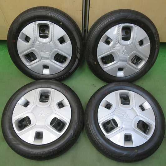新車外し！25年◎三菱 ekスペース デリカミニ 純正 スチール 155/65R14 ブリヂストン エコピア EP150 14インチ PCD100/4H◎6081905イノ