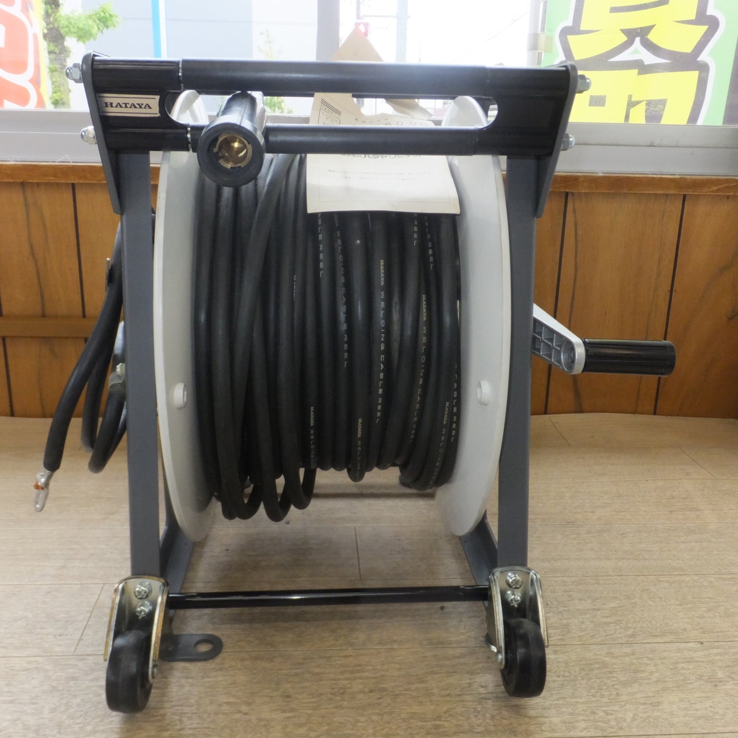 [送料無料] 未使用★畑屋製作所 HATAYA ハタヤ溶接ケーブルリール EDR-3022 屋内型　WCT 22mm2×30ｍ　100%105A 50%150A★