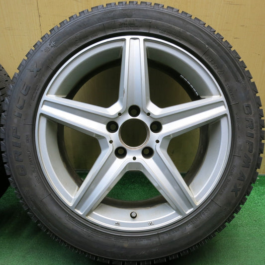 バリ溝!24年!9分◎ベンツ 等 EuroForsch 225/50R17 スタッドレス グリップマックス GRIP ICE X ユーロフォルシュ 17インチ PCD112/5H◎6092602HAス