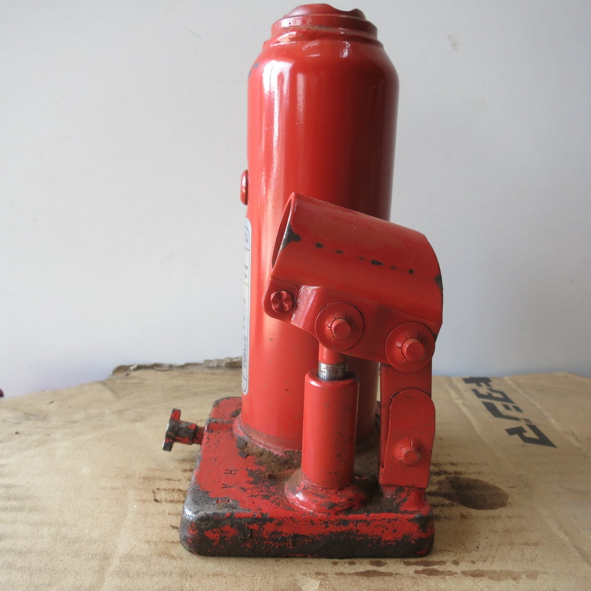 [送料無料] ◆マサダ 油圧 ジャッキ NF-5IF 工具 5TON 5ton 5トン 5000kg 油圧式 オイル だるま ダルマ 車載 自動車 点検 整備③◆