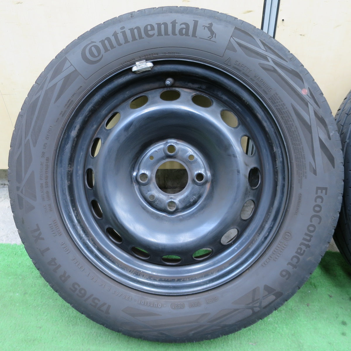 4本価格★フィアット 500 等 175/65R14 コンチネンタル エココンタクト6 スチール 14インチ PCD98/4H★6031402ナノ