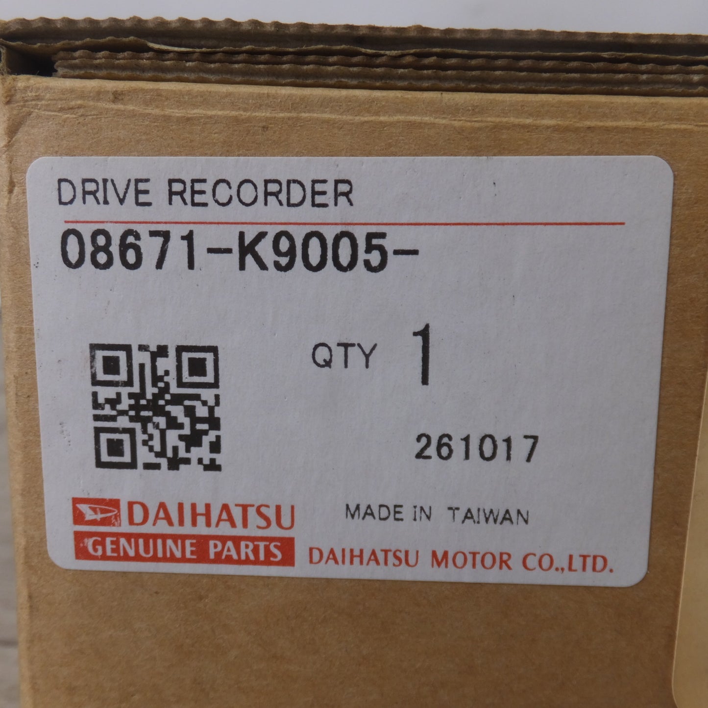 [送料無料] 未使用★ダイハツ DAIHATSU 純正 ドライブレコーダー Drive Recorder DRN-H66N 08671-K9005 CA-DR01DDA(40★