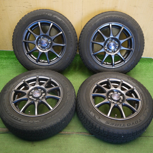 キレイ◎スタッドレス 165/70R14 トーヨー オブザーブ GIZ2 VELVA CHARGE ヴェルヴァ 14インチ PCD100/4H◎6071402Hス