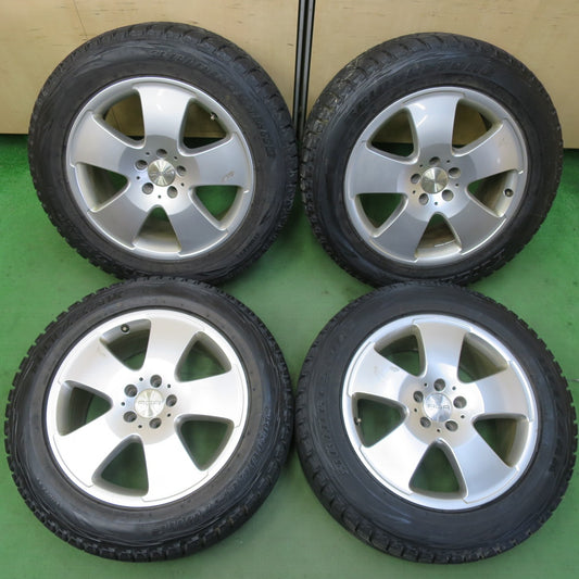 バリ溝！8.5分★ベンツ Sクラス W221 純正 255/55R18 スタッドレス ブリヂストン ブリザック DM-V1 AGA 18インチ PCD112/5H★5052707イス