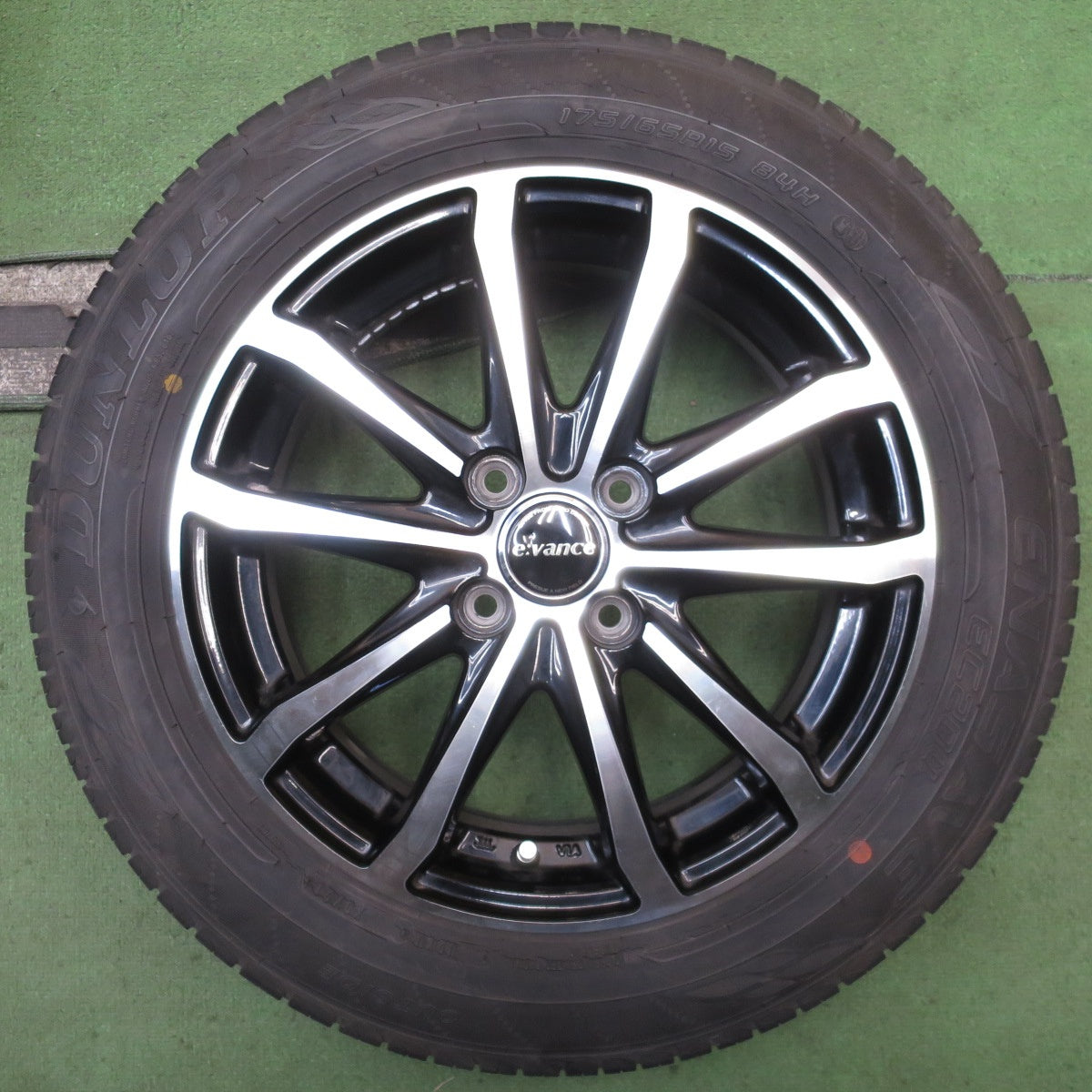 バリ溝！9.5分◎175/65R15 ダンロップ エナセーブ EC204 e vance HA1 エヴァンス 15インチ PCD100/4H◎6082805NJノ
