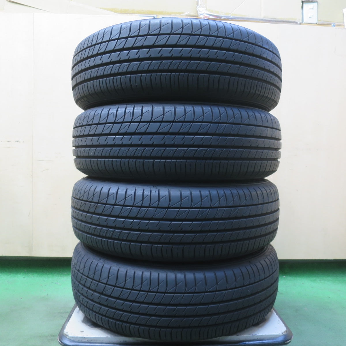 バリ溝！26年！キレイ！ほぼ10分◎シエンタ 等 185/65R15 ダンロップ LE MANS V+ HI-BLOCK Jerrard ジェラード ルマン 5+ 15インチ PCD100/5H◎6100608イノ