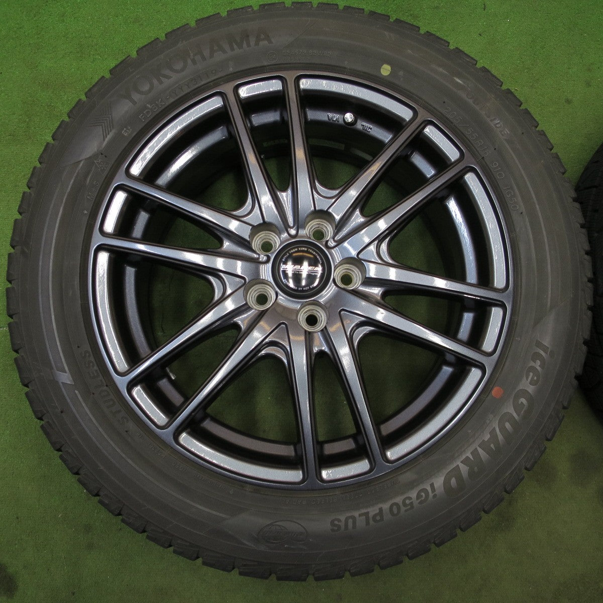 バリ溝！9分★86 BRZ 等 205/55R16 スタッドレス ヨコハマ アイスガード iG50 プラス WAREN ヴァーレン 16インチ PCD100/5H★6051102NGス
