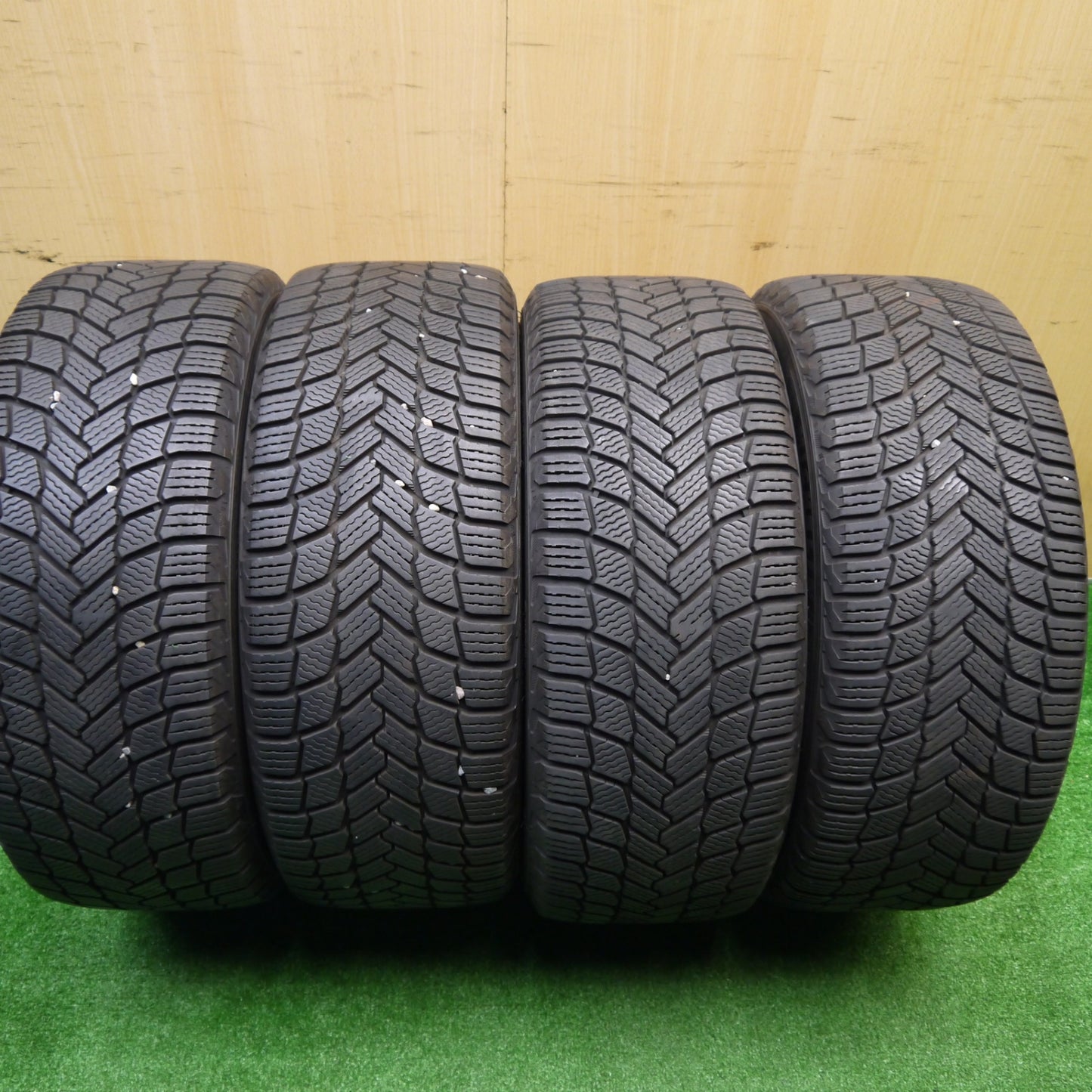 バリ溝！キレイ！9.5分★ベンツ 等 O・Z MSW ML512 225/45R17 スタッドレス ミシュラン X-ICE SNOW 17インチ OZ PCD112/5H★5102007Hス