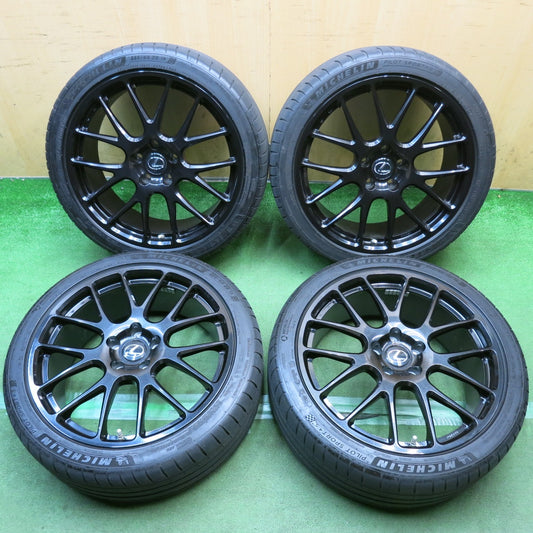 センサー付！4本価格◎レクサス ES 純正 TRD 鍛造 235/40R19 ミシュラン パイロットスポーツ4 S 19インチ PCD114.3/5H◎6092712HAノ