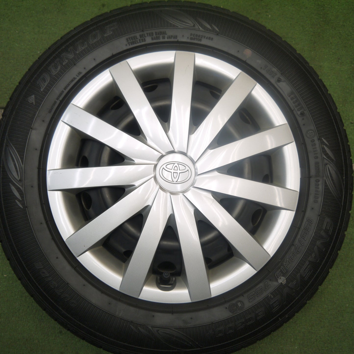 キレイ★トヨタ ピクシス エポック 純正 スチール 155/70R13 ダンロップ エナセーブ EC300+ 13インチ PCD100/4H★5092201Hノ