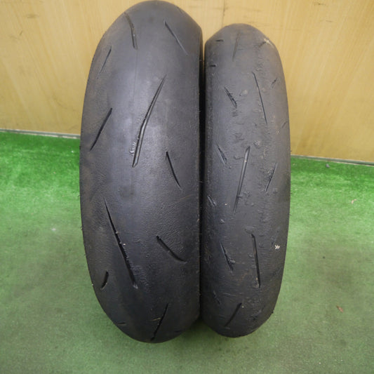 前後2本セット★バイク タイヤ 110/70R17 150/60R17 ダンロップ スポーツマックス α-13 SP レース★5092206Hノタ