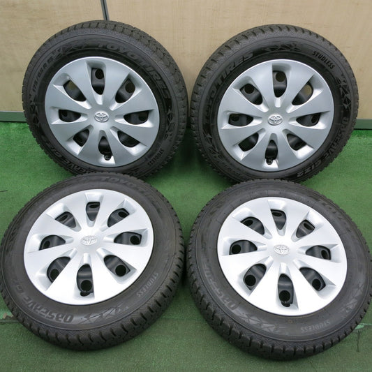 *送料無料* ほぼ未使用！23年！キレイ★トヨタ アクア 純正 スチール 175/65R15 スタッドレス トーヨー オブザーブ GIZ2 15インチ PCD100/4H★4060201HAス