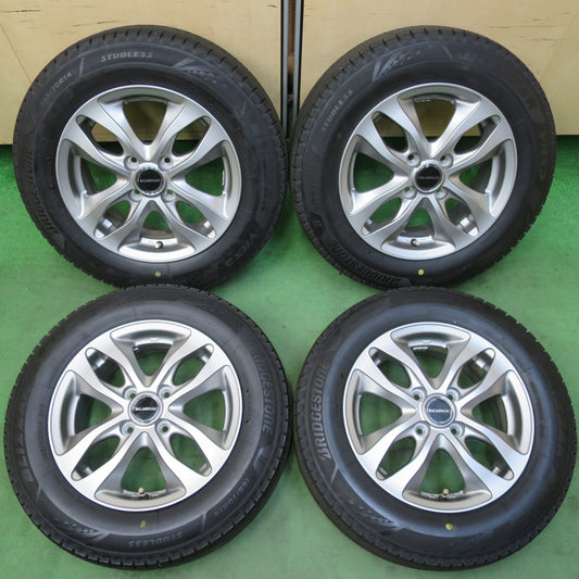バリ溝！22年！キレイ！ほぼ10分★スタッドレス 165/70R14 ブリヂストン ブリザック VRX3 BALMINUM バルミナ 14インチ PCD100/4H★5042408イス