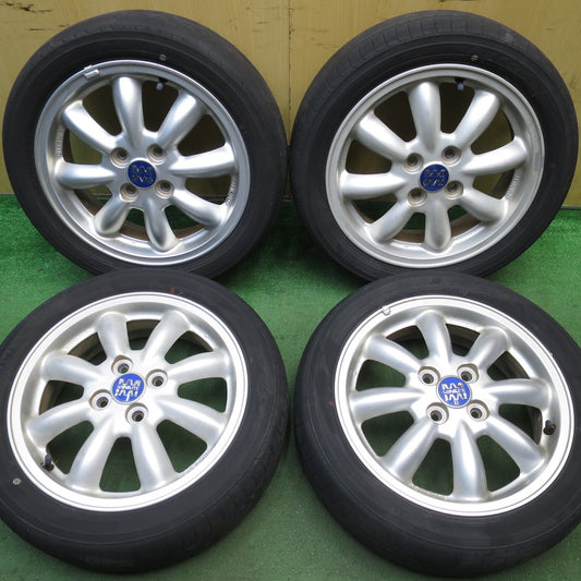 キレイ★ダイハツ ミラジーノ 純正 MINILITE 165/55R15 ヨコハマ エコス ES31 ミニライト 15インチ PCD100/4H★5073003NJノ