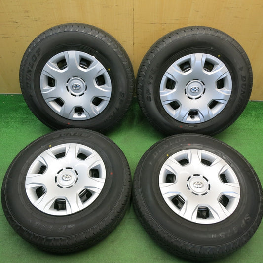 新車外し！23年★トヨタ 200系 ハイエース 純正 スチール 195/80R15 107/105N ダンロップ SP175N 15インチ PCD139.7/6H★6041204HAノ