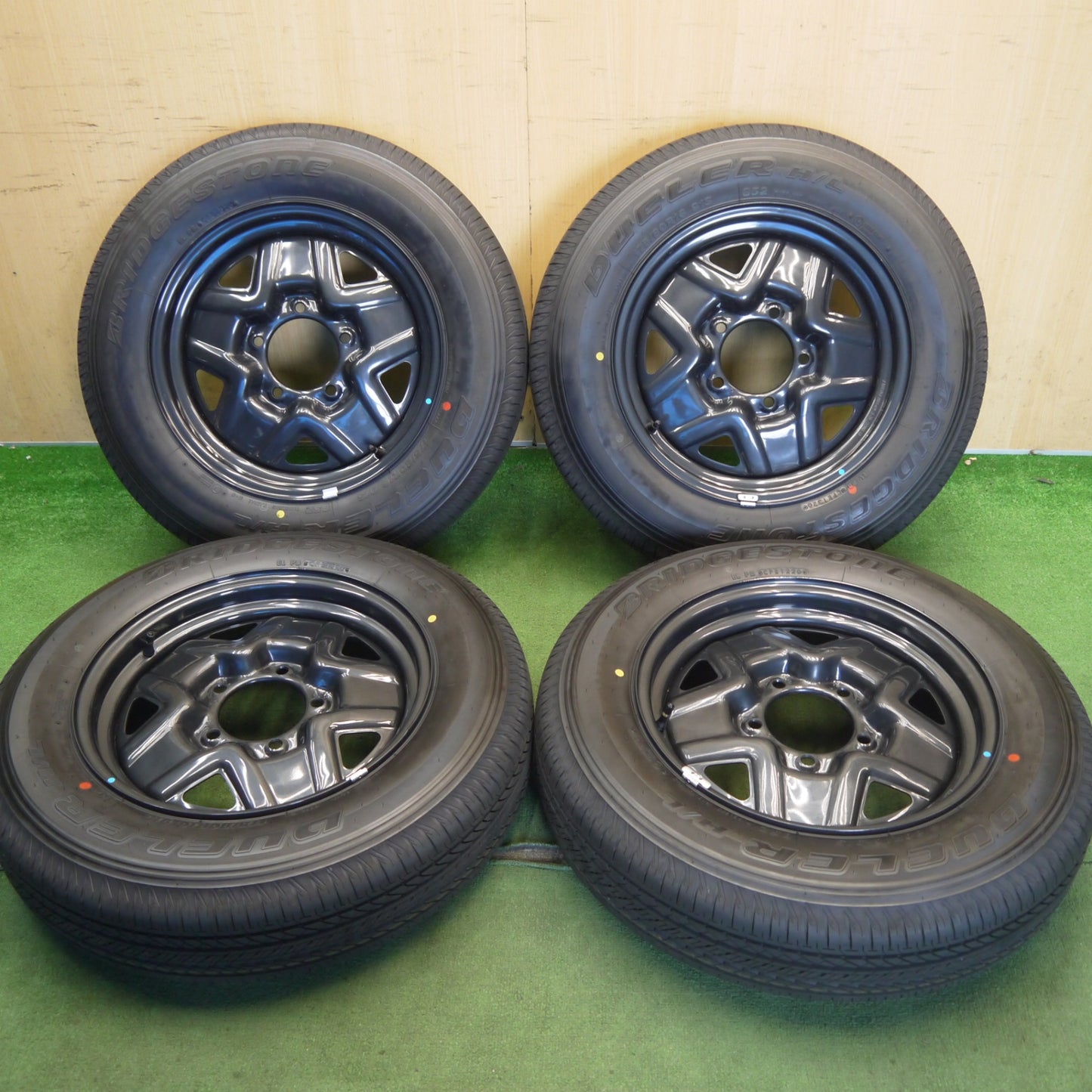 新車外し！26年◎スズキ JB64 W ジムニー 純正 スチール 175/80R16 ブリヂストン デューラー H/L 852 DUELER 16インチ PCD139.7/5H◎6072203Hノ