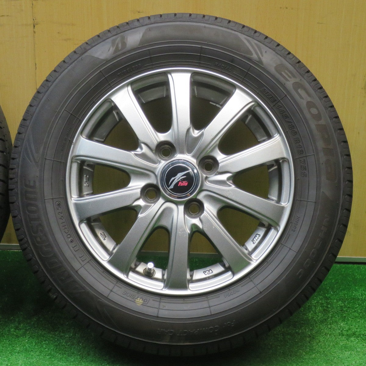 バリ溝！25年！9分★145/80R13 ブリヂストン エコピア NH200C Fang ファング 13インチ PCD100/4H★5110310NJノ