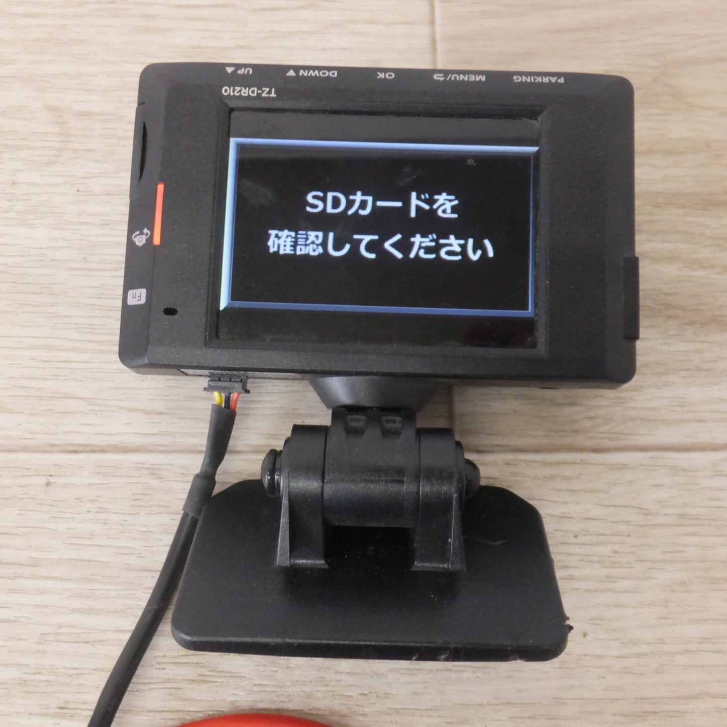 [送料無料] 現状品★コムテック製 トヨタ 純正 前後方2カメラ ドライブレコーダー TZ-DR210 ナビオプション　リヤカメラなし[71]★