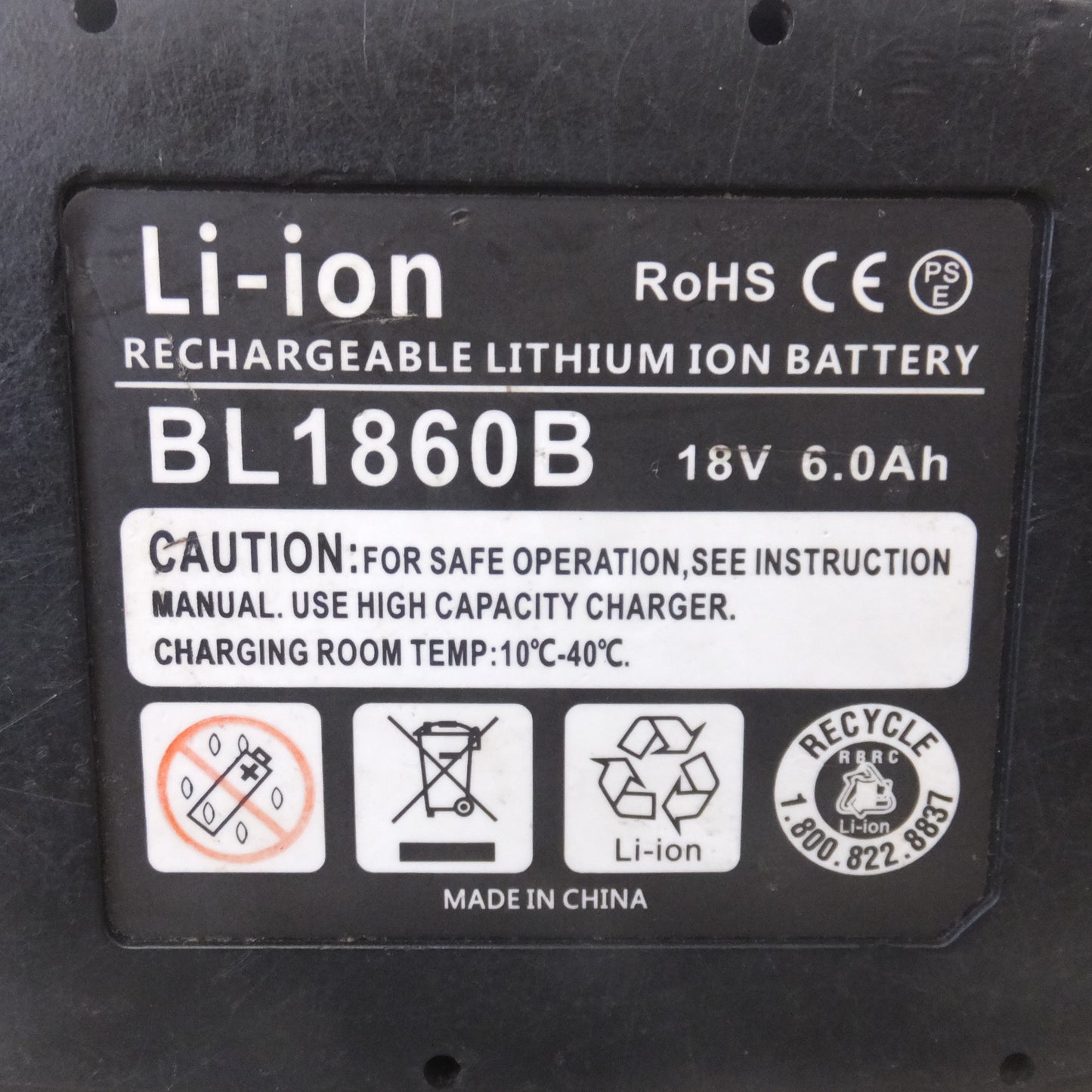 [送料無料] ★RUIWANG 互換 リチウムイオン充電池 BL1860B　RECHARGEABLE LITHIUM ION BATTERY BL1860B BL18　3点 セット★