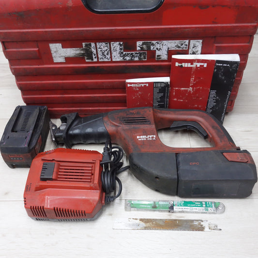 [送料無料] バッテリー2個！付属品付き◆HILTI ヒルティ 充電式 レシプロソー WSR36-A 01 電動 工具 セーバーソー セーバソー 充電器 C4/36-350◆