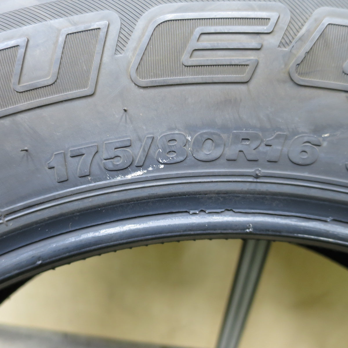 バリ溝！25年！9.5分！1本★ジムニー 等 175/80R16 ブリヂストン デューラー H/L 852 DUELER 16インチ タイヤ★6051302NGノタ