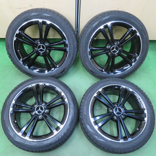 バリ溝！22年！9分★ベンツ Aクラス W177 純正 225/45R18 スタッドレス ピレリ アイスゼロ アイスアシンメトリコ プラス 18インチ PCD112/5H★5062503イス