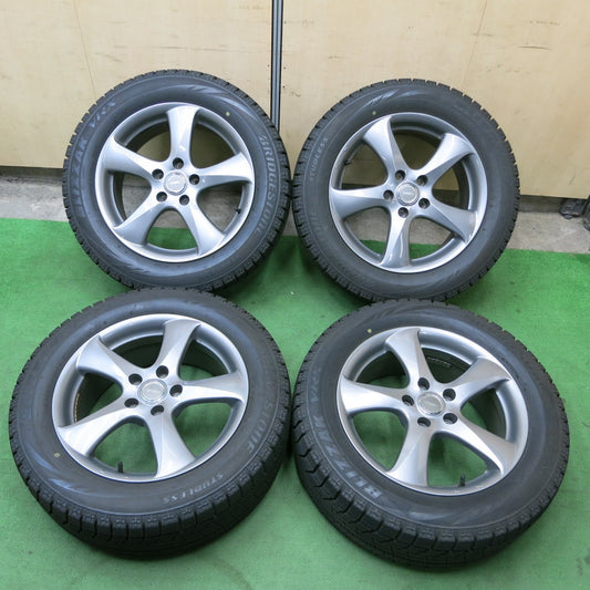 バリ溝！キレイ！9.5分★スタッドレス 225/55R17 ブリヂストン ブリザック VRX TOPRUN トップラン 17インチ PCD114.3/5H★5040206ナス