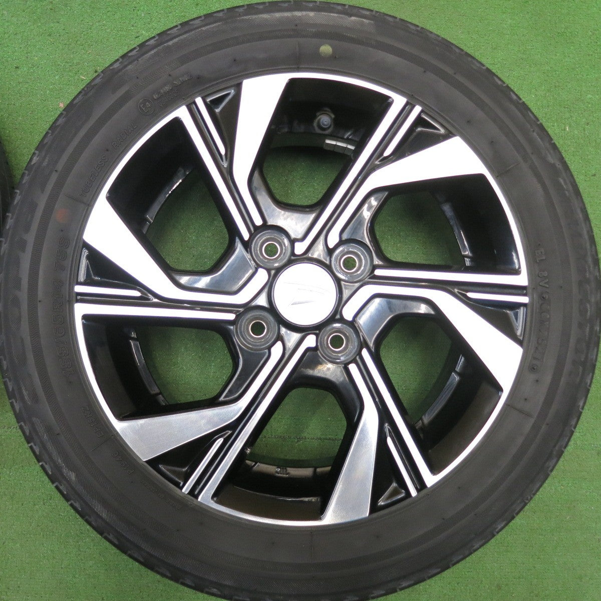 4本価格★ダイハツ LA650S タント カスタム 純正 155/65R14 ブリヂストン エコピア EP150 14インチ PCD100/4H★6041802HAノ