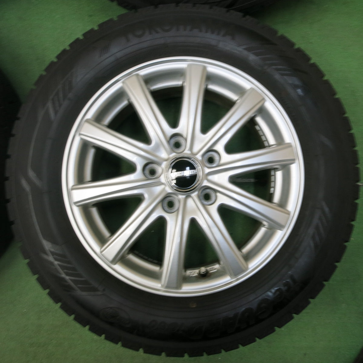 [送料無料] バリ溝！21年！キレイ！9.5分★スタッドレス 195/65R15 ヨコハマ アイスガード iG60 SPORT RUOTA 15インチ PCD114.3/5H★4111212SYス